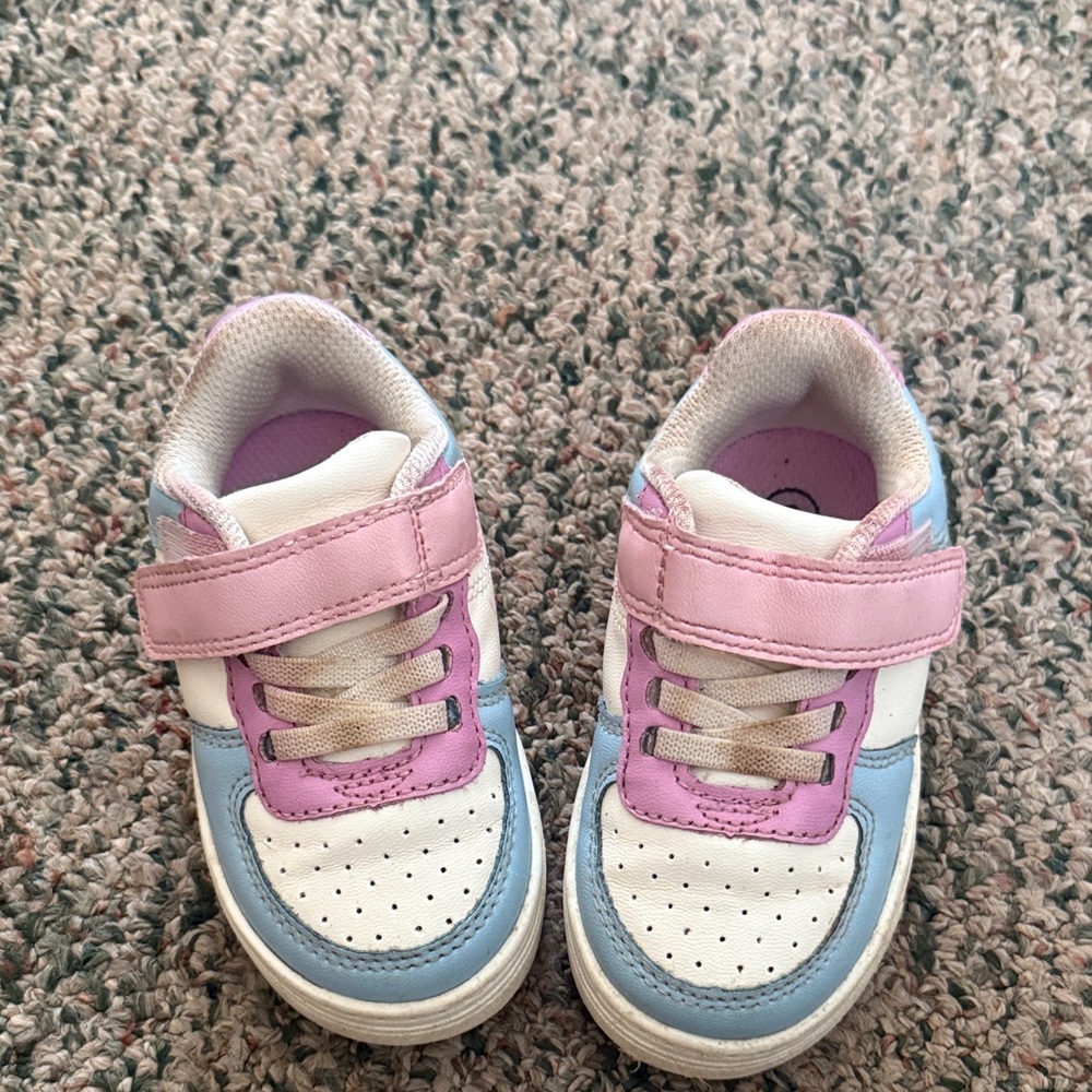 Cat & Jack Pink and Blue Kids Sneakers